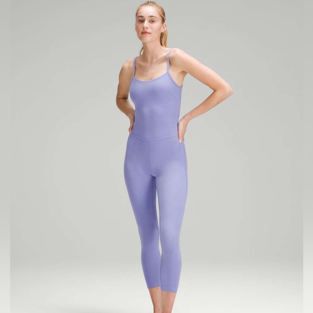 Lululemon Cross-Back Nulu Yoga Bodysuit Dark Lavender Size 2